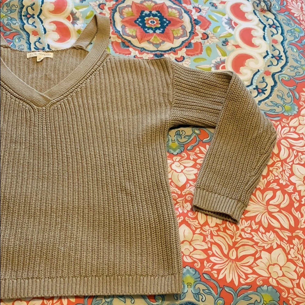 Shoulder Cut-Out Sweater